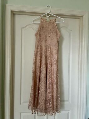 Speechless Kids Lace Floral Maxi Dress